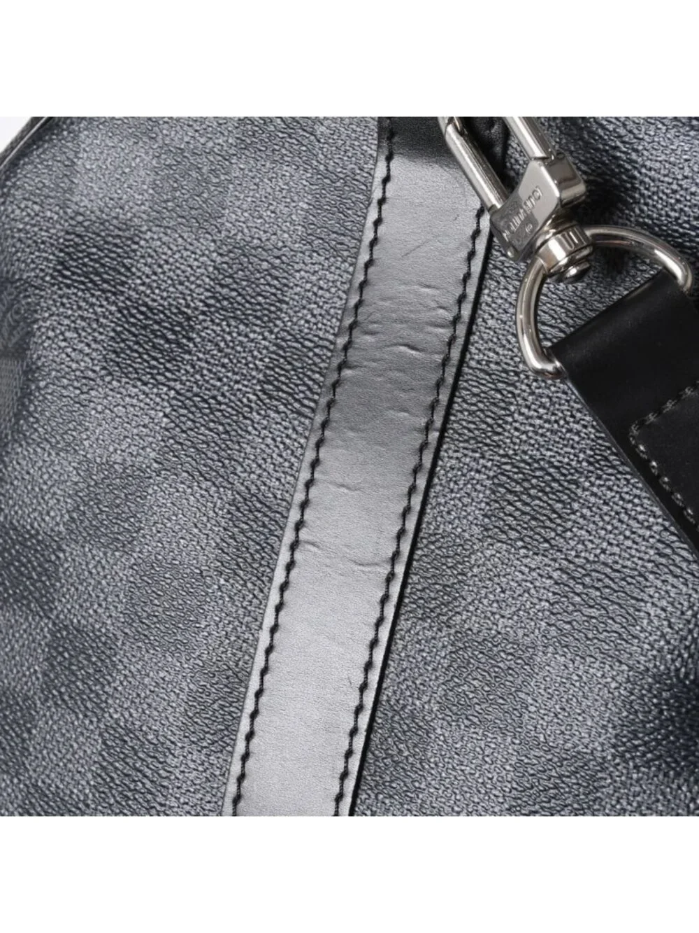 Louis Vuitton Keepall Bandouliere 55 Boston Bag Damier Graphite Black